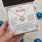 Bestie Necklace Gift with Heartfelt Quotes