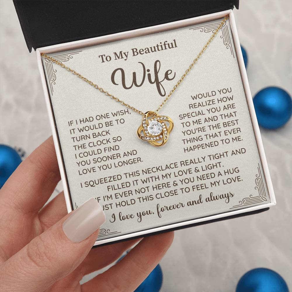 Wife Necklace Gift With Touching Forever Message