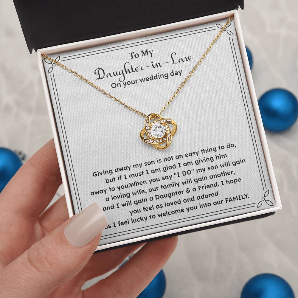 Wedding Gift for Daughter-in-Law – Message Card Jewelry