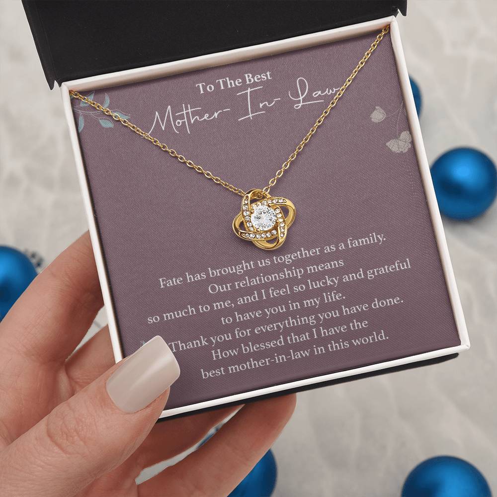 To The Best Mother-in-law Necklace Necklace For Thanking Mother-in-law Necklace For Mother-in-law On Wedding Day Necklace For Groom’s Mother Special Bond With Mother-in-law Necklace Sentimental Keepsake For Mother-in-law Best Mother-in-law Necklace Gift