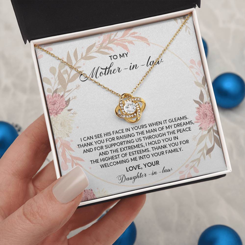 Daughter-in-Law to Mother-in-Law Necklace Gift