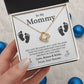 Pregnancy Necklace Gift for Mommy Message Card