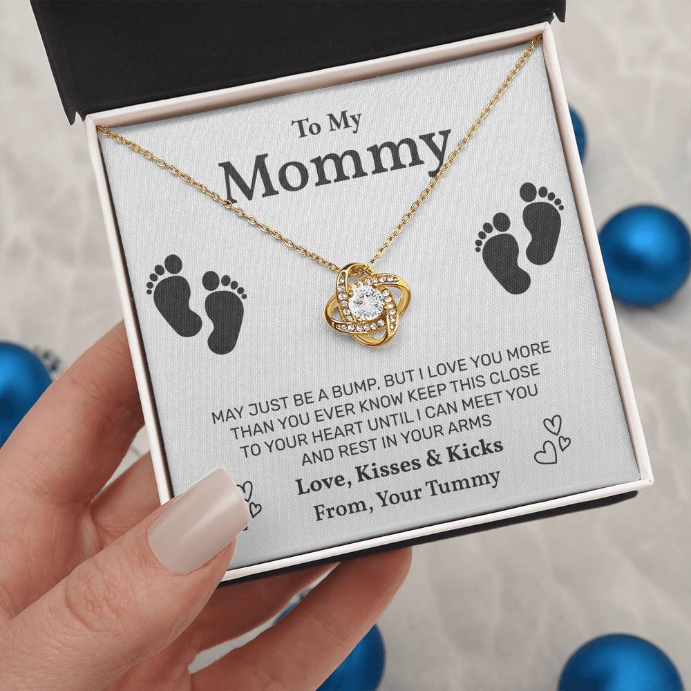 Pregnancy Necklace Gift for Mommy Message Card