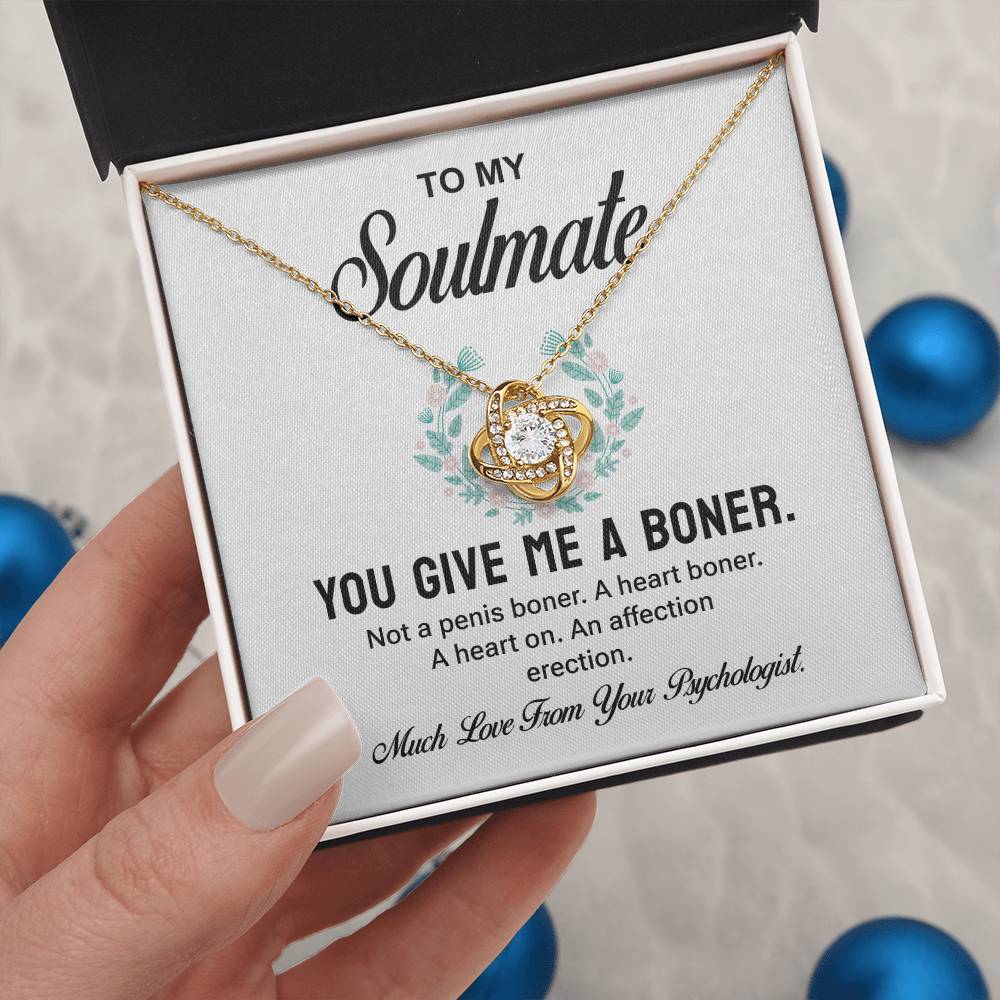 Funny Soulmate Necklace Gift from Psychologist