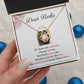 Bestie Necklace Gift with Apology Message Card