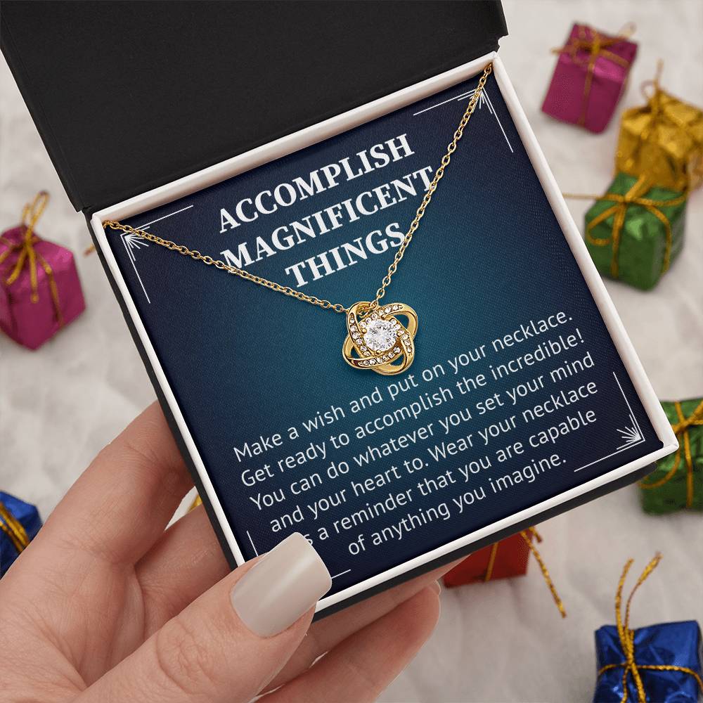 Accomplish Magnificent Things Necklace For Best Friend, Happy Friendshipday Necklace.