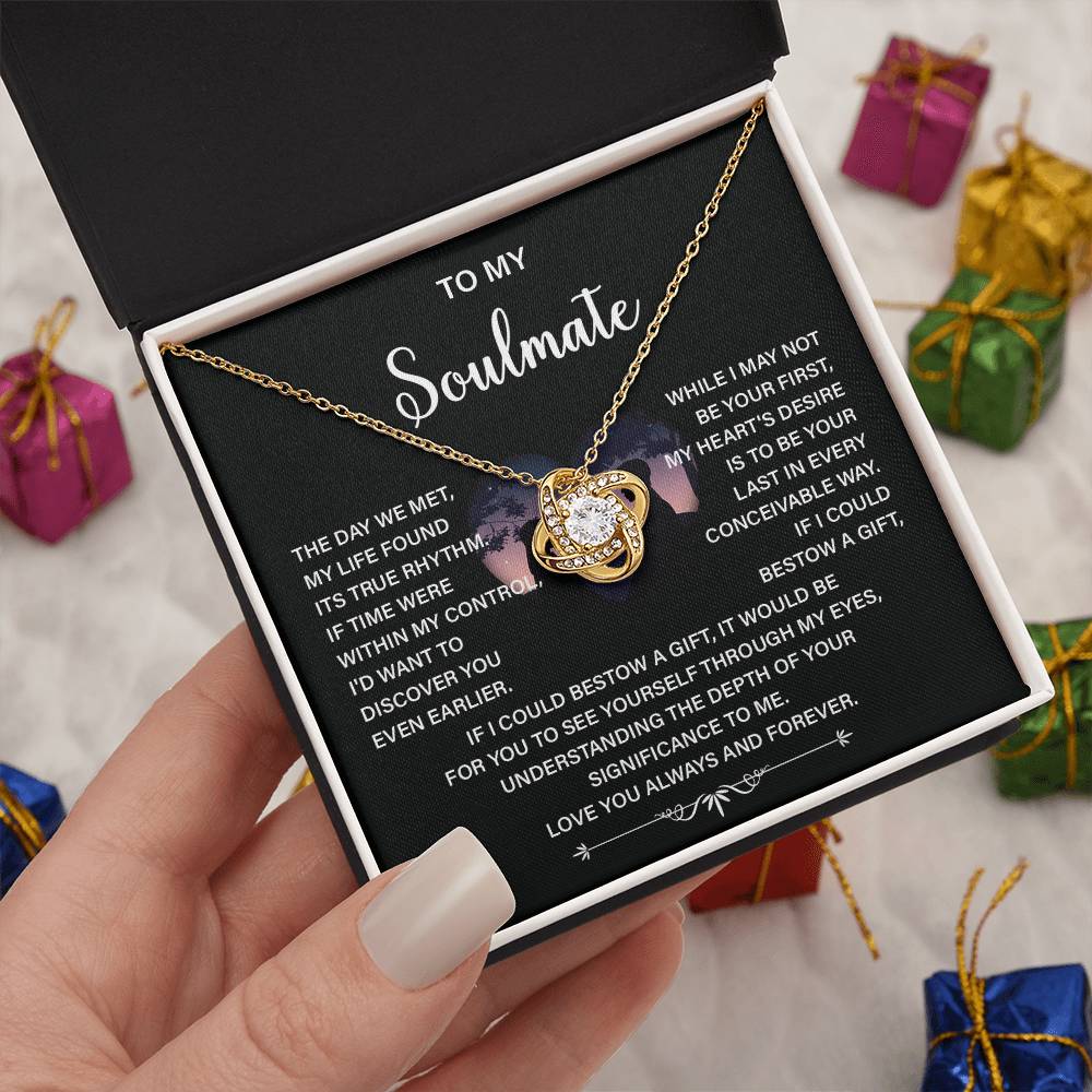 Soulmate Necklace Gift – Love You Always & Forever