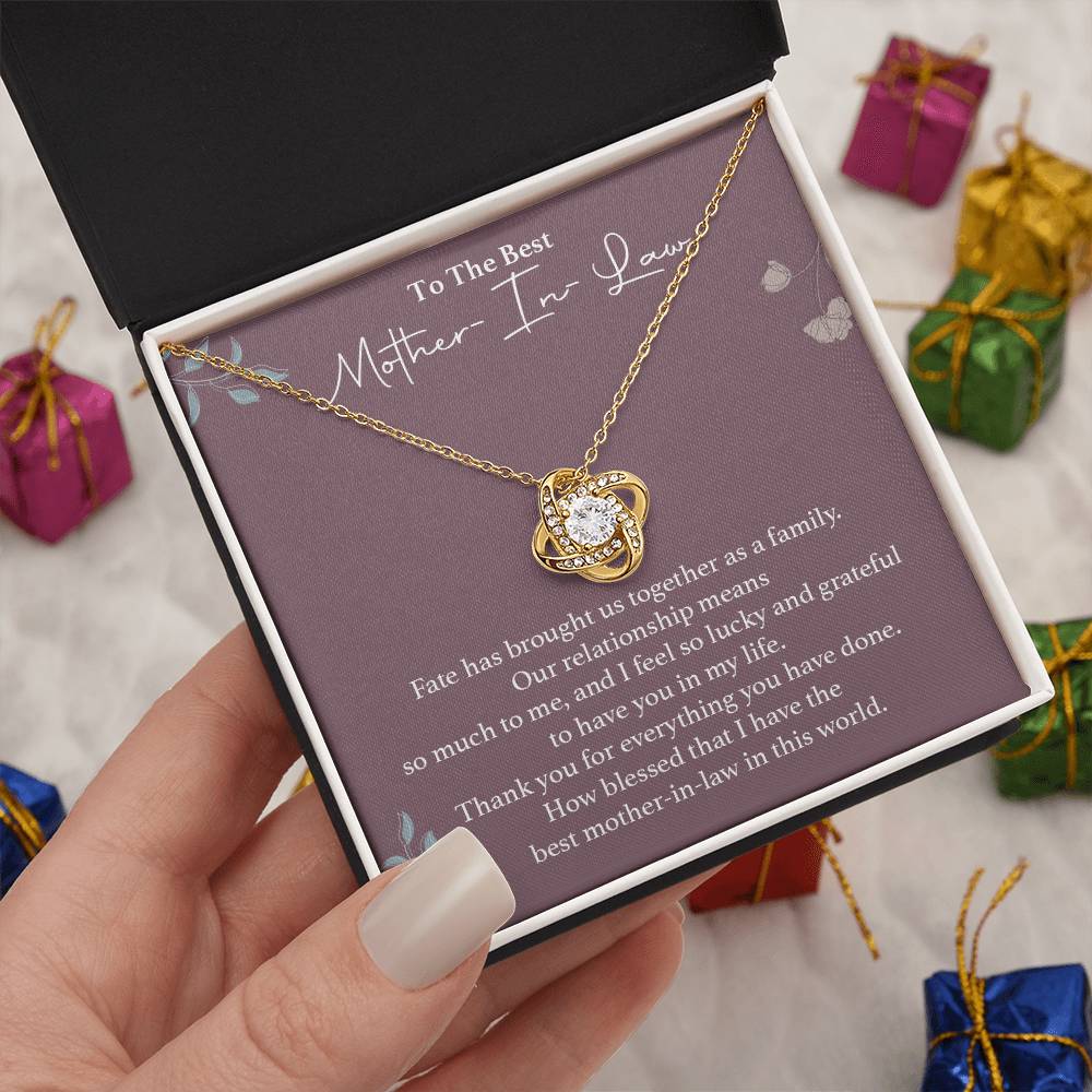 To The Best Mother-in-law Necklace Necklace For Thanking Mother-in-law Necklace For Mother-in-law On Wedding Day Necklace For Groom’s Mother Special Bond With Mother-in-law Necklace Sentimental Keepsake For Mother-in-law Best Mother-in-law Necklace Gift