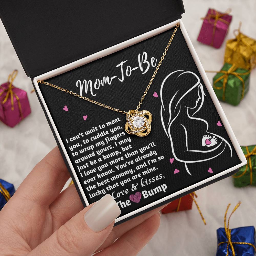 Mom To Be Necklace For Pregnant Women, Mommy Present From Unborn Baby, Gift For Expecting Moms, Pregnancy Jewelry Necklace With Wonderful Message Card And Box.