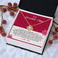 Mother Necklace Gift with Heartfelt Card