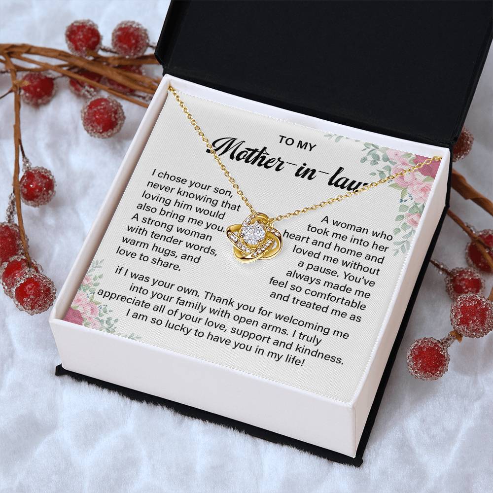 Mother-in-Law Necklace from Daughter-in-Law Gift Box