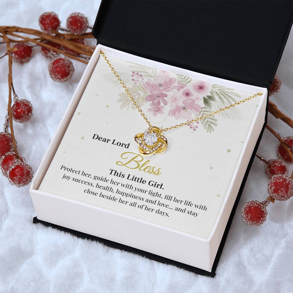 Dear Lord Bless This Little Girl, Blessing Pendant For Little One Heartfelt Necklace For A Young Heart Protective Jewelry For A Child’s Journey Thank You Gift For A Cherished Child To Bless And Protect Jewelry Sentimental Pendant With Blessings