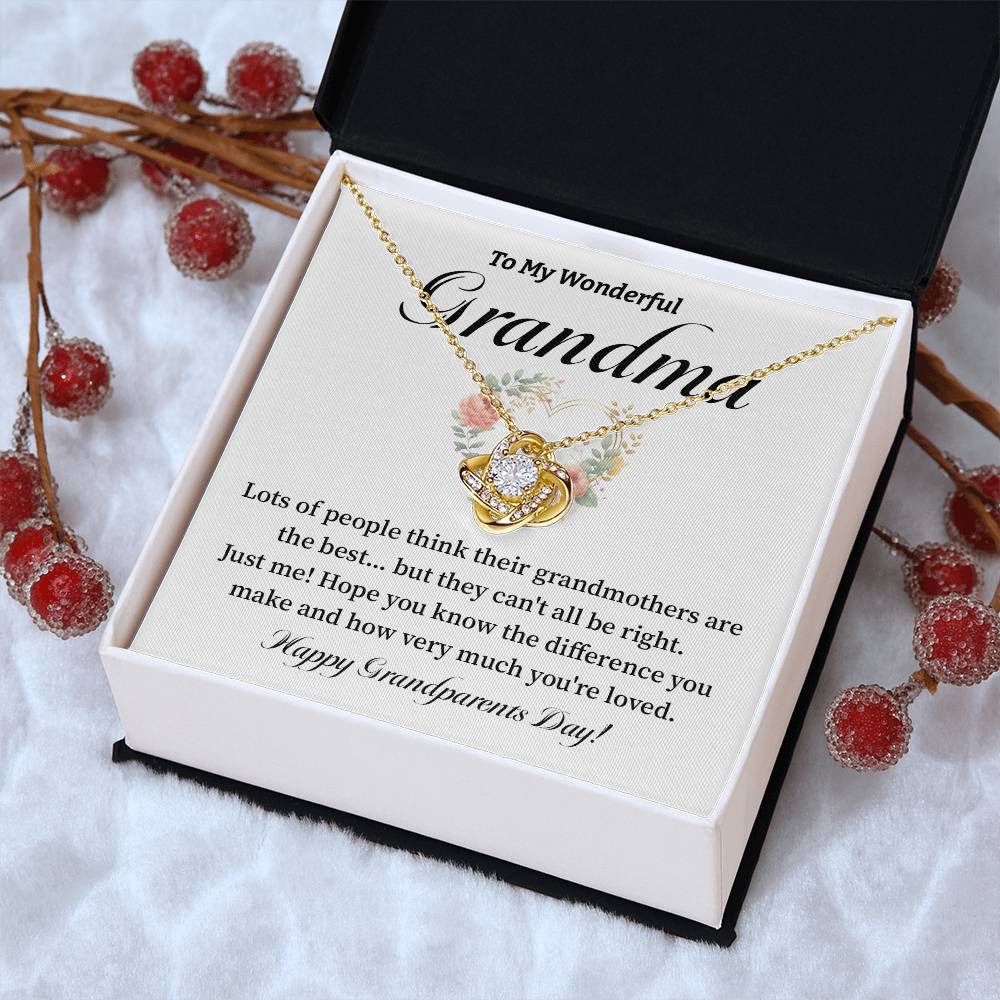 To My Wonderful Grandma Grandma Necklace Gift Heartfelt Gift For Grandma Sentimental Jewelry For Grandmother Granddaughter To Grandma Gift Special Gift For Grandma Grandmother Appreciation Gift Meaningful Gift For Grandma