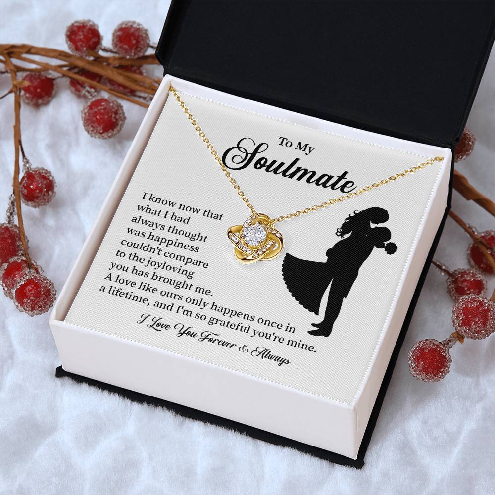 Soulmate Necklace – Gift for Wife or Girlfriend with Romantic Message