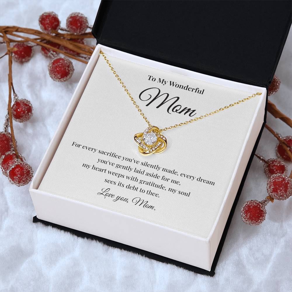 To My Wonderful Mom Best Mom Ever Necklace Spiritual Bond With Mom Necklace Wonderful Mom Necklace Gift Gift For Mom Thoughtful Gift For Mom Unique Gift For Mother-child Bond Meaningful Gift For Mom Necklace For Family Bond