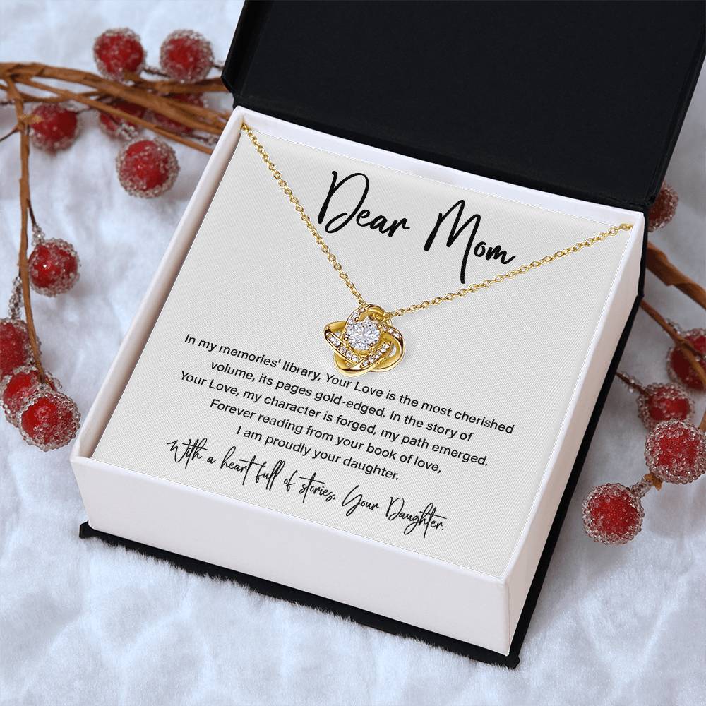 Dear Mom, Best Necklace Gift From Daughters To Mom Inspirational Necklace Gift Best Mother’s Day Necklace Gift Mother-daughter Bond Necklace Gift Jewelry Gift Necklace With Message Thoughtful Gift Necklace Sentimental Necklace Gift