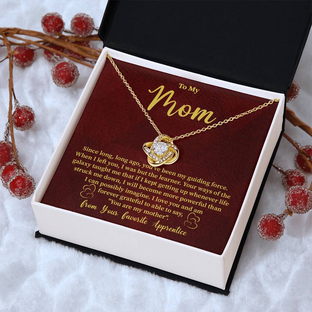 Funny Galaxy Mom Necklace Gift – with Message Card