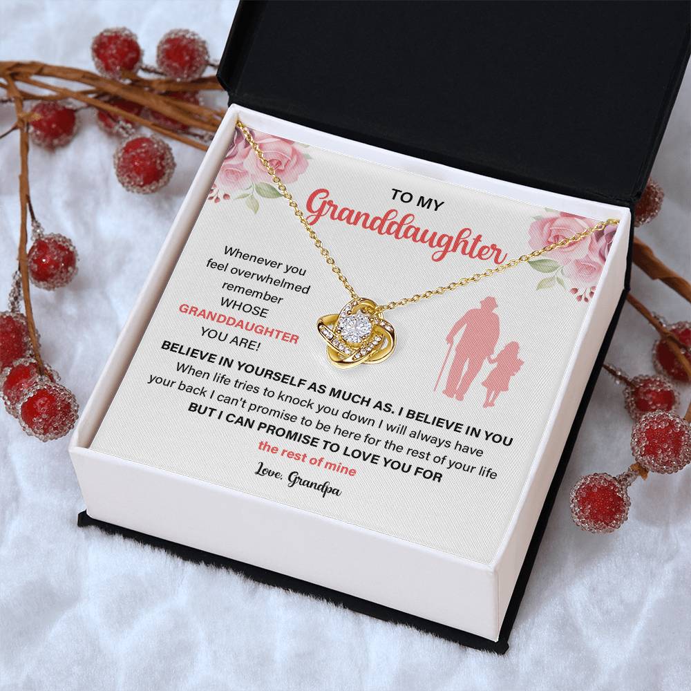 Granddaughter Gift from Grandpa – Love Note Necklace