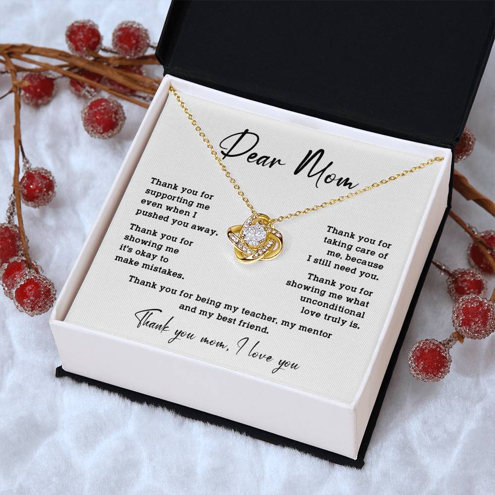 Dear Mom Dear Mom Necklace Gift Heartfelt Gift For Mom Bond With Mom Necklace Forever Loved Mom Necklace Thoughtful Gift For Mom Unique Gift For Mother-child Bond Meaningful Gift For Mom Special Occasion Gift For Mom Unique Family Bond Necklace