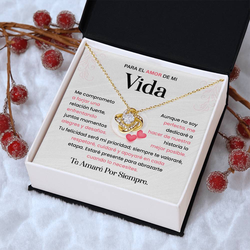 Spanish Romantic Necklace Gift for Her with Love Note