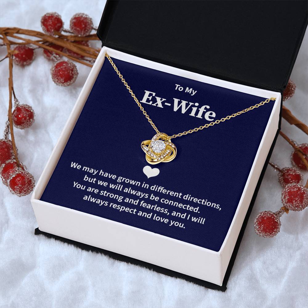 Ex-Wife Necklace Gift from Ex-Husband with Card