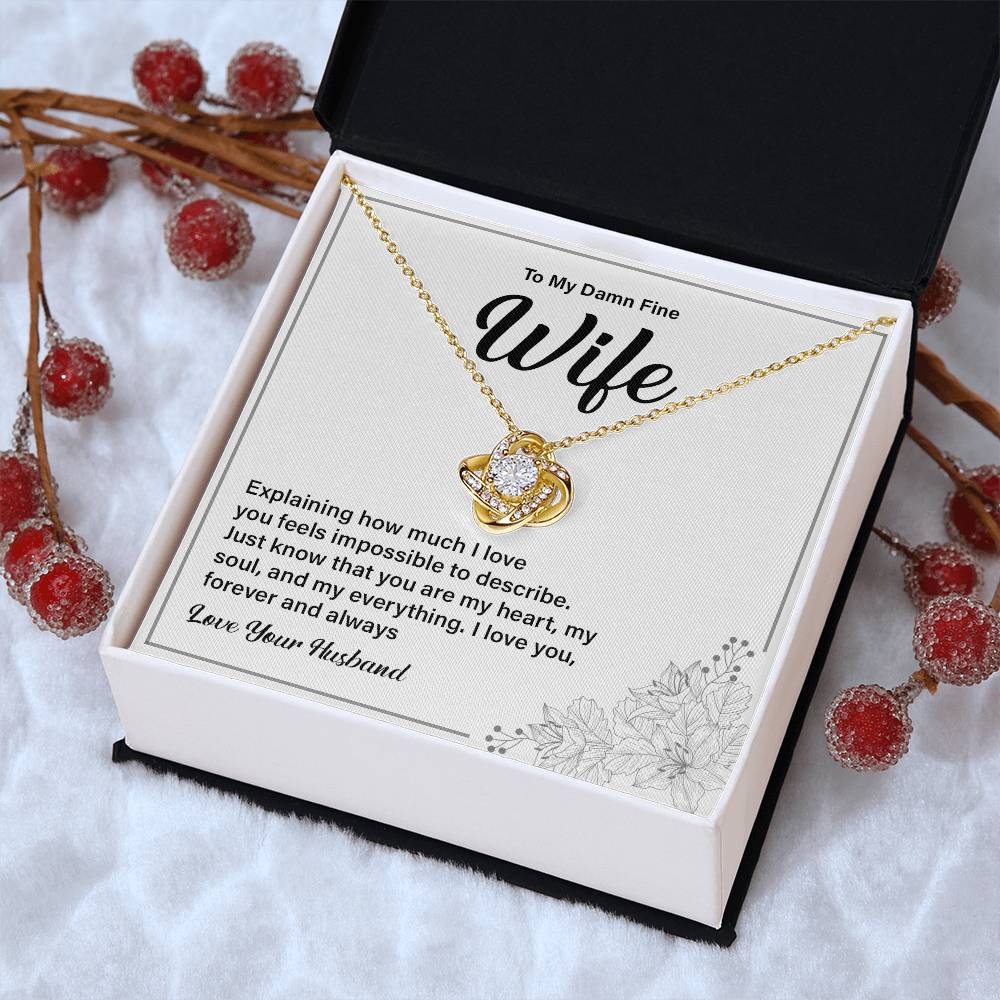 Wife Necklace Gift from Husband with Gift Card