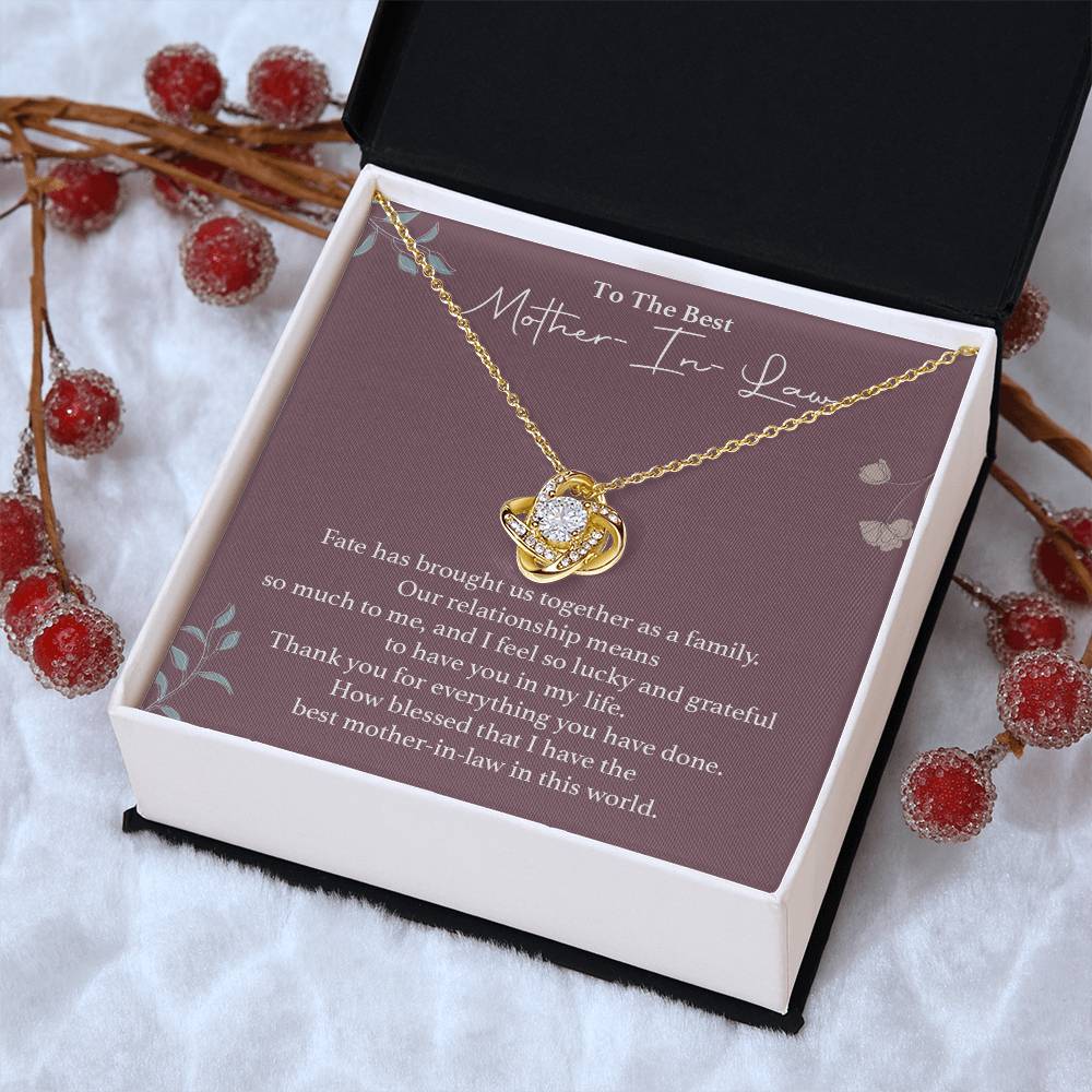 To The Best Mother-in-law Necklace Necklace For Thanking Mother-in-law Necklace For Mother-in-law On Wedding Day Necklace For Groom’s Mother Special Bond With Mother-in-law Necklace Sentimental Keepsake For Mother-in-law Best Mother-in-law Necklace Gift