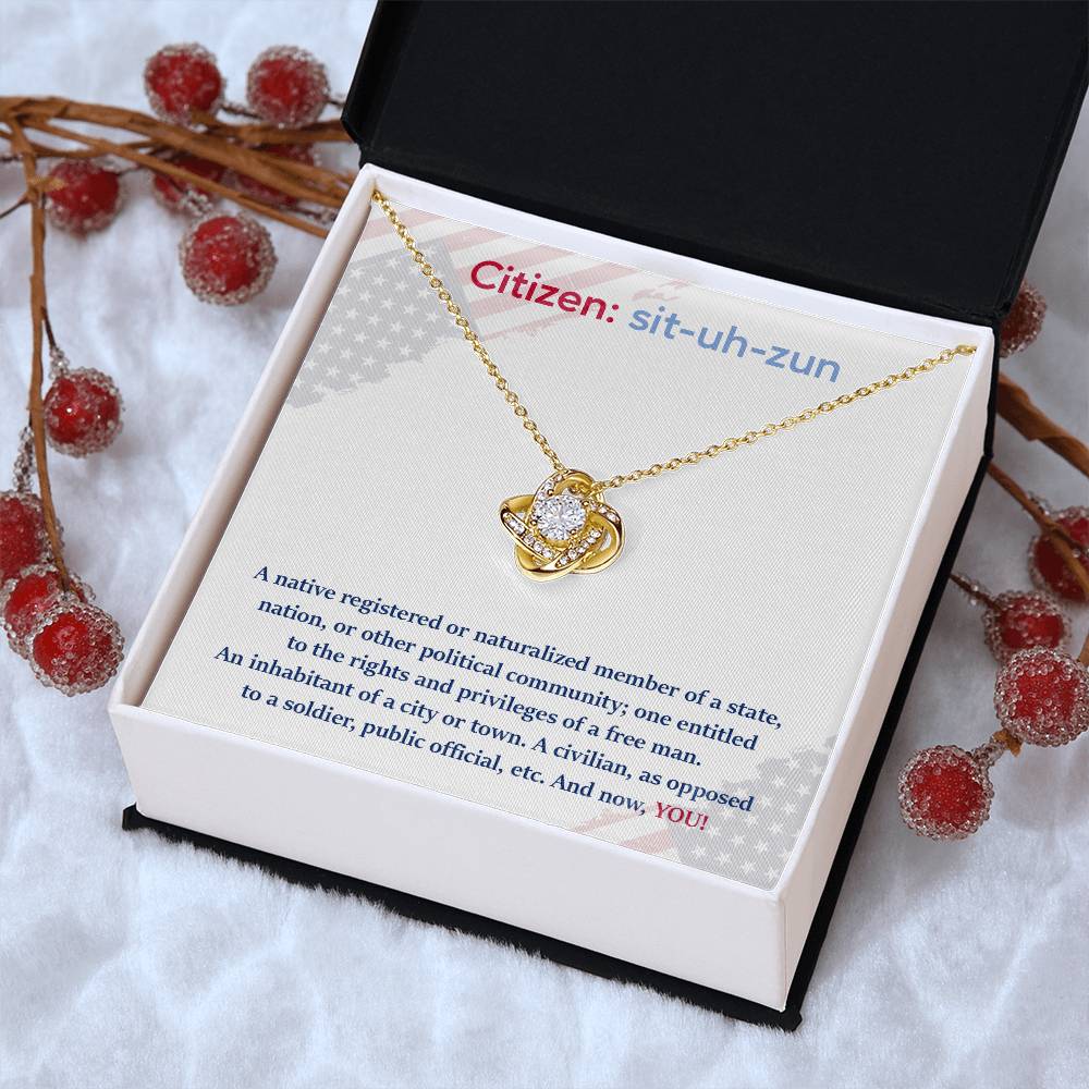 Citizen Necklace Citizen Necklace For New U.s. Citizen Gift For New American Citizen Necklace For Official U.s. Citizen Celebrate Your Freedom Necklace Necklace For U.s. Citizenship Journey Necklace With U.s. Citizen Message Gift For U.s. Citizenship