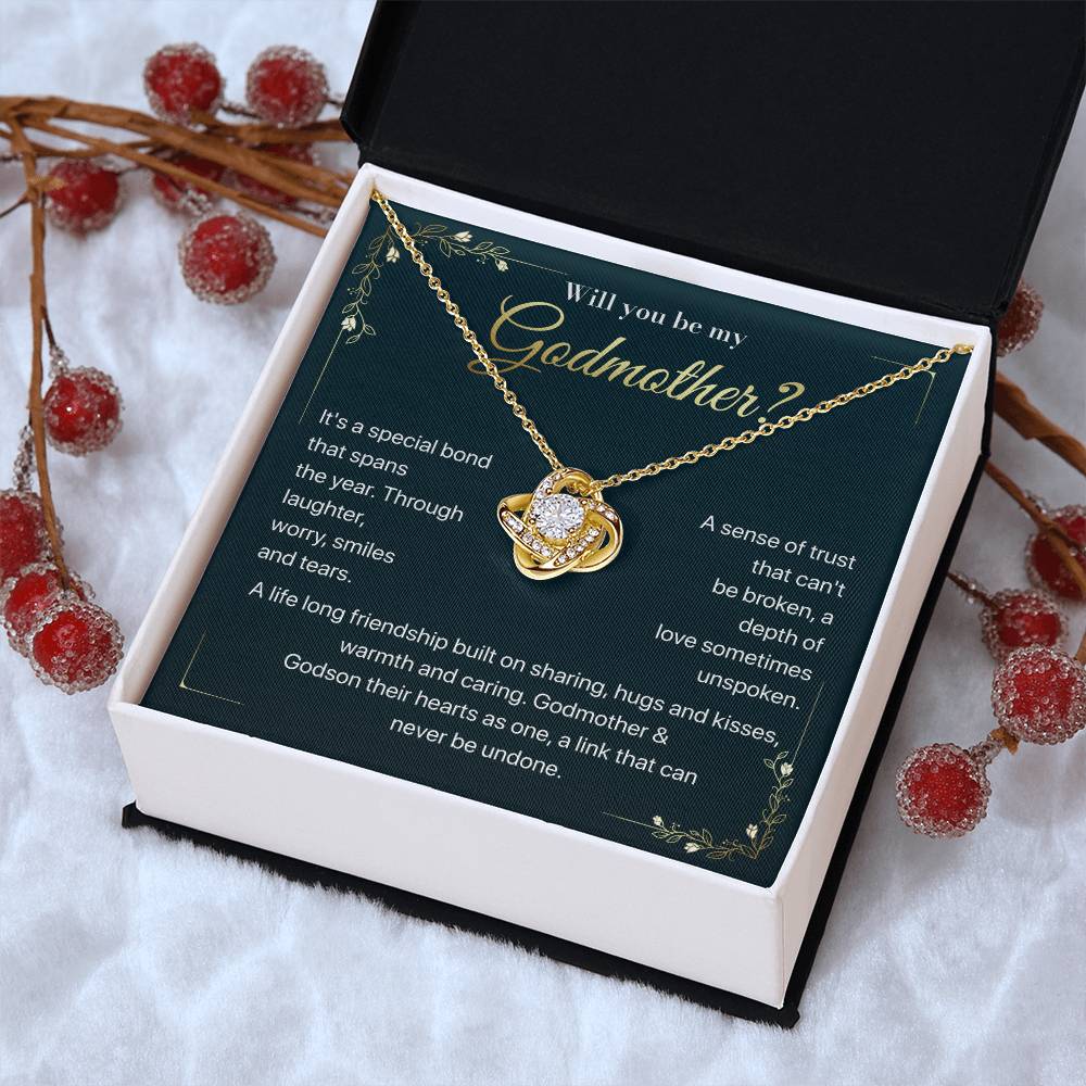 Will you be my Godmother Endless Support Necklace Bright Future Necklace Faithful Godmother Jewelry Strength In Unity Necklace Empowering Presence Jewelry Enduring Bond Necklace Emotional Support Pendant Inspirational Connection Jewelry