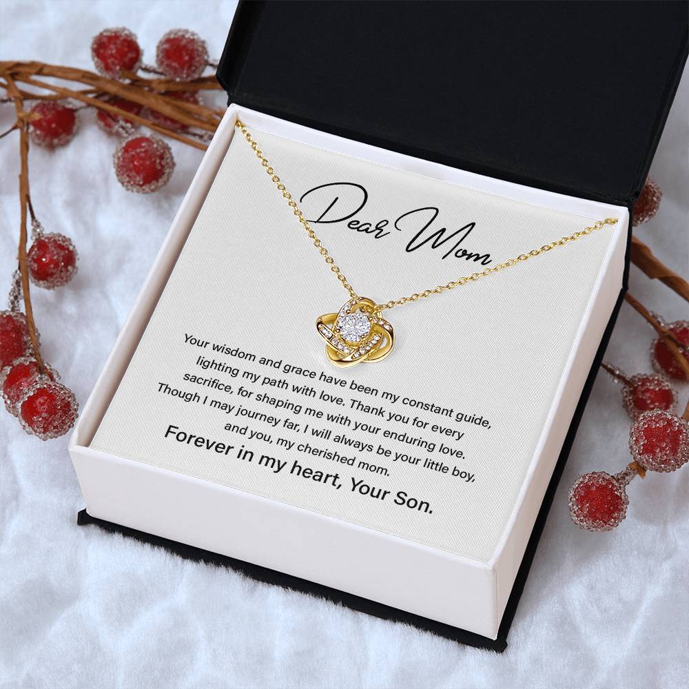 Dear Mom Mother’s Day Necklace For Cherished Mom Best Birthday Gift Thoughtful Anniversary Jewelry Unique Christmas Necklace Thoughtful Necklace With Message Card Just Because Necklace