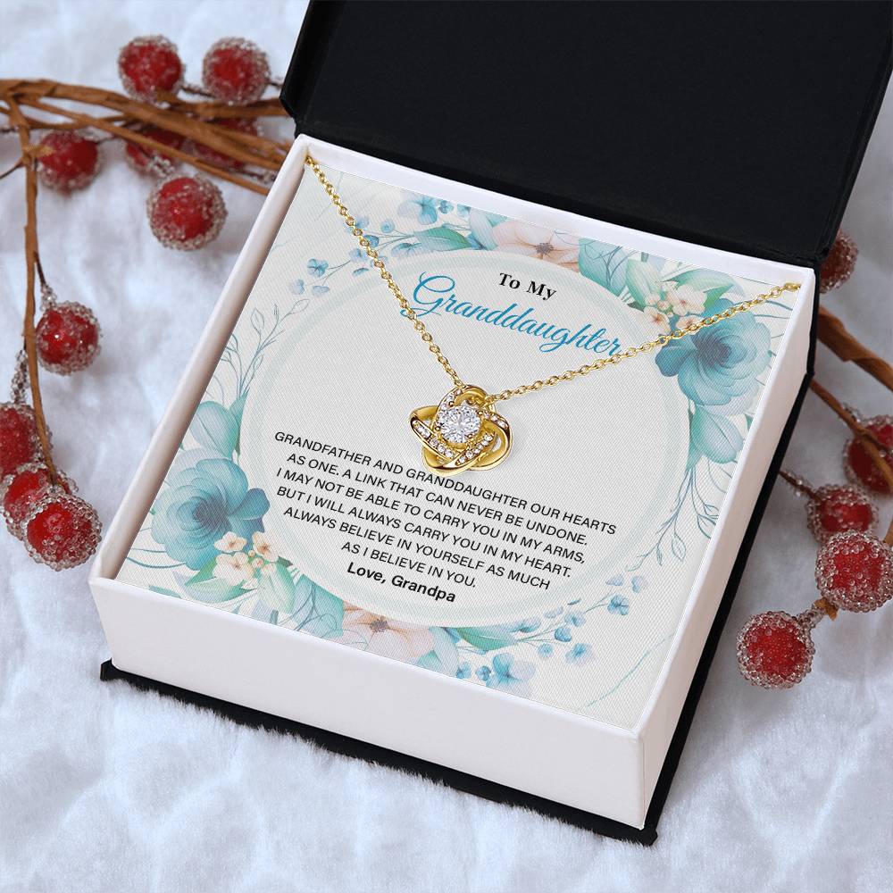 Granddaughter Necklace from Grandpa – Keepsake Gift Box