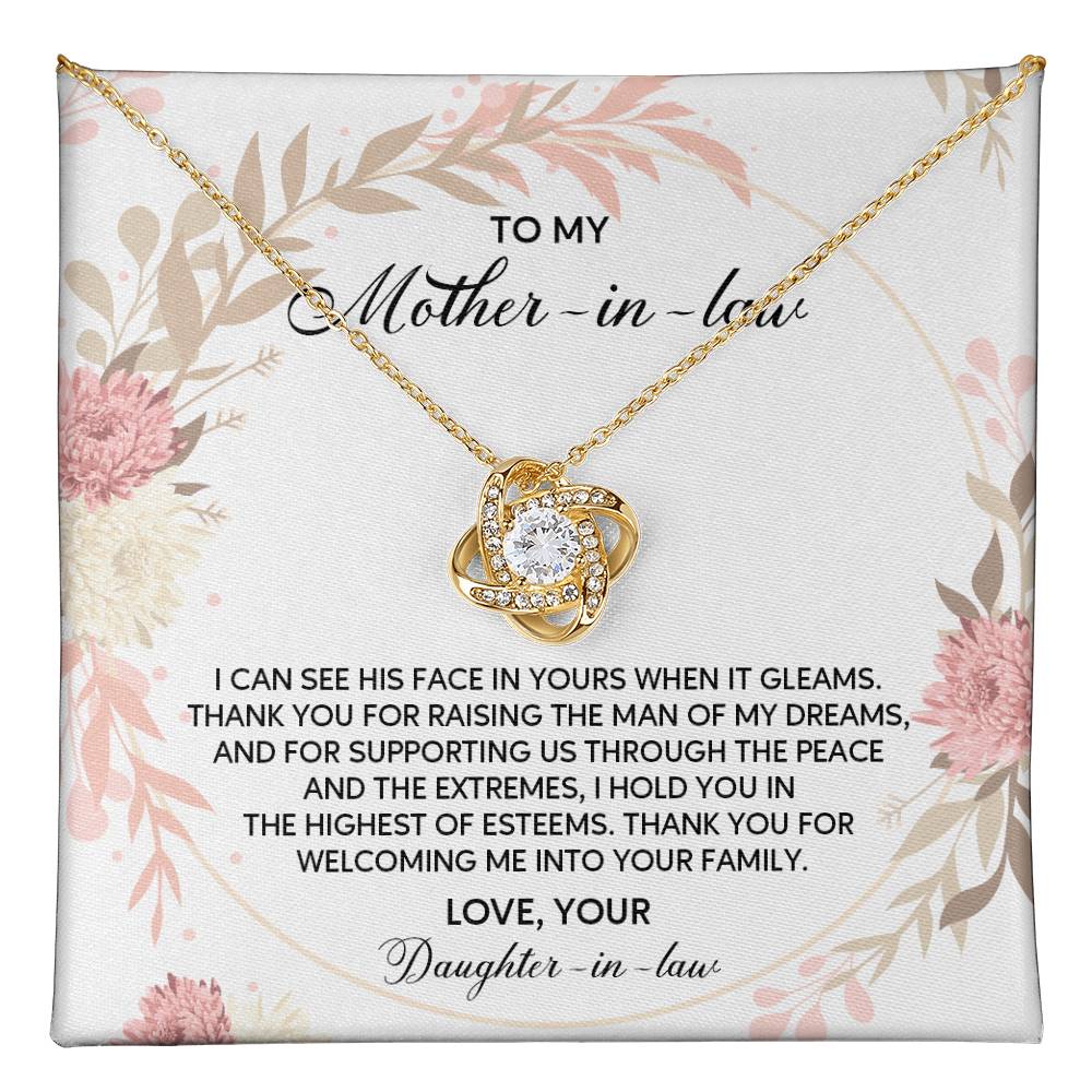 Daughter-in-Law to Mother-in-Law Necklace Gift