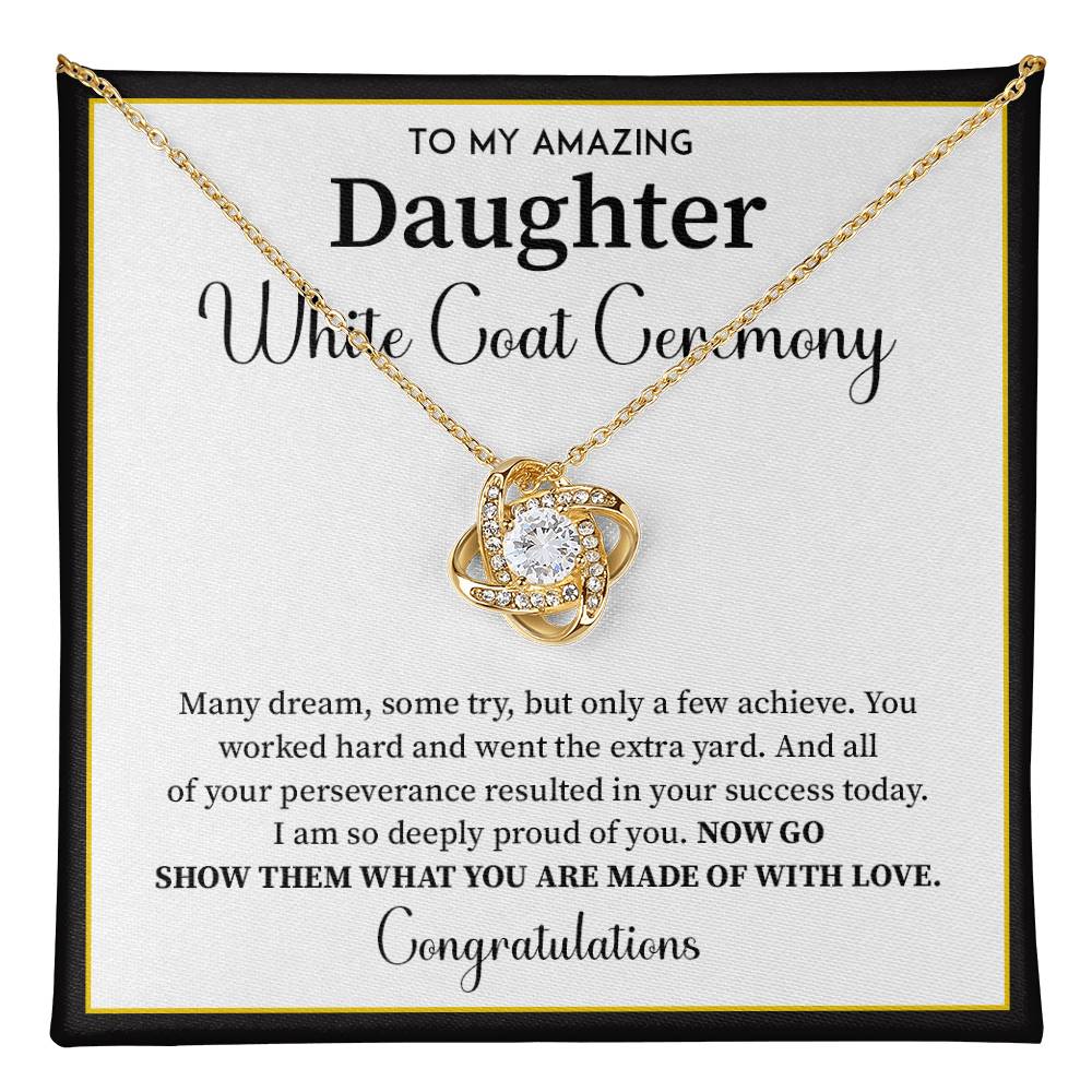 White Coat Ceremony Gift For Daughter Necklace With Gift Box