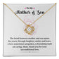 Mother and Son Necklace Gift – with Message Card