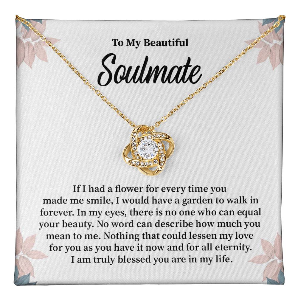 Soulmate Gift for Her with Floral Message Card