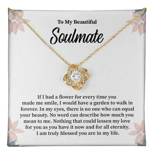 Soulmate Gift for Her with Floral Message Card