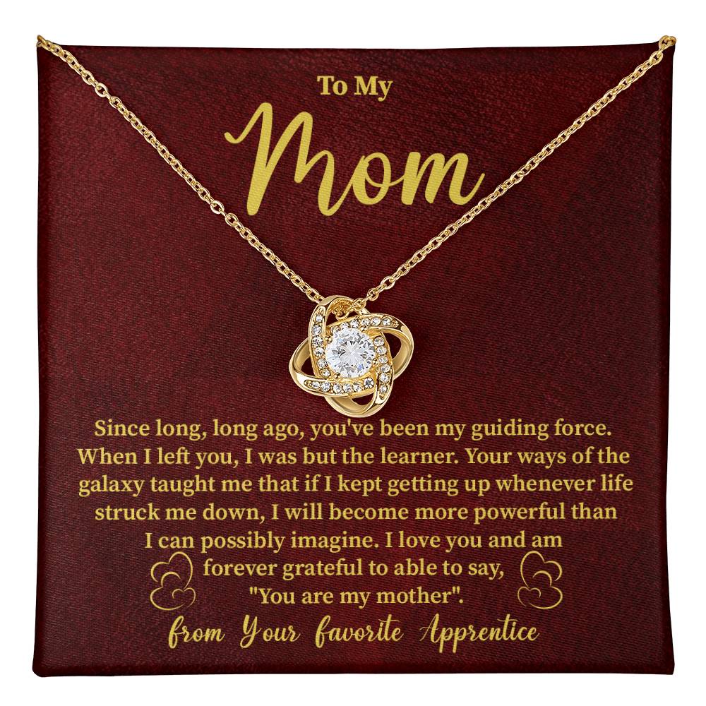 Funny Galaxy Mom Necklace Gift – with Message Card