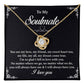 To My Soulmate Gift – Necklace with Message Card & Gift Box