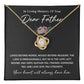Sympathy Necklace for Loss of Father with Gift Card