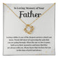 Memorial Necklace Gift for Loss of Father – Gift Box