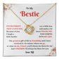 Bestie Necklace Gift with Heartfelt Quotes