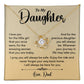To My Daughter Necklace from Dad – Message of Love & Safety