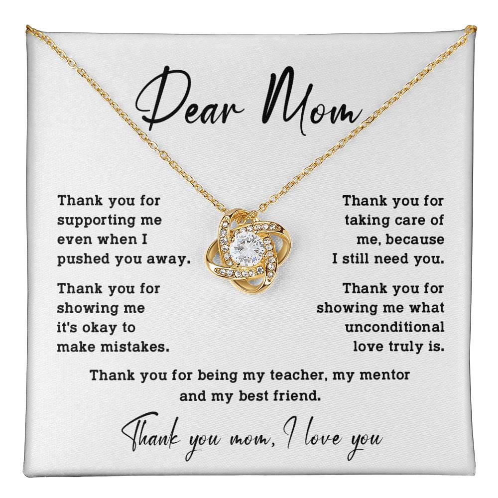 Dear Mom Dear Mom Necklace Gift Heartfelt Gift For Mom Bond With Mom Necklace Forever Loved Mom Necklace Thoughtful Gift For Mom Unique Gift For Mother-child Bond Meaningful Gift For Mom Special Occasion Gift For Mom Unique Family Bond Necklace