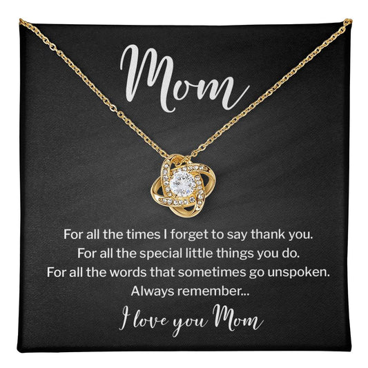 Necklace for Mom With Heartfelt Message & Elegant Box