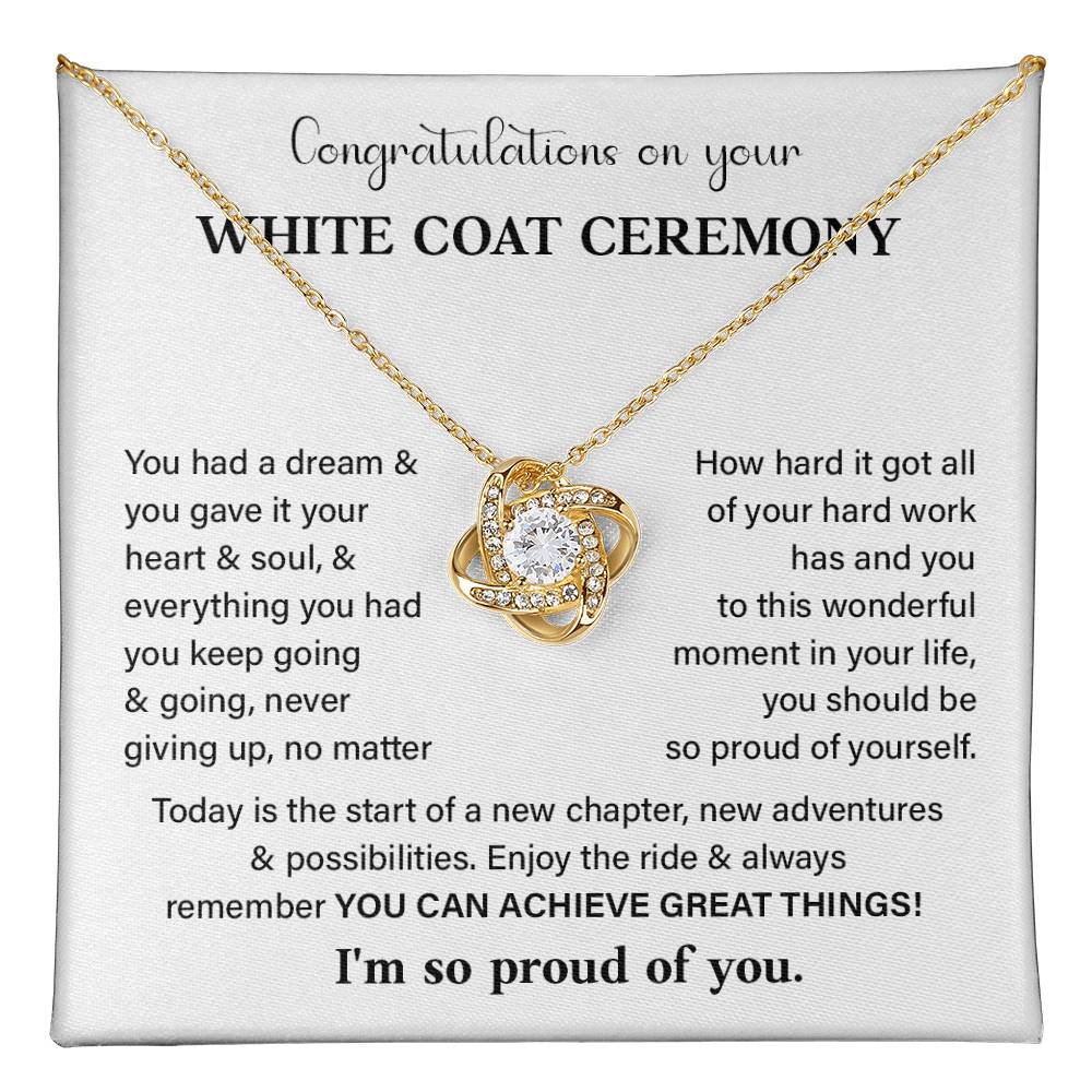 Congratulations On Your White Coat Ceremony White Coat Ceremony Congratulations Necklace New Beginnings Jewelry Meaningful Gift Supportive Gift Emotional Connection Necklace Motivational Jewelry You Are Amazing Necklace