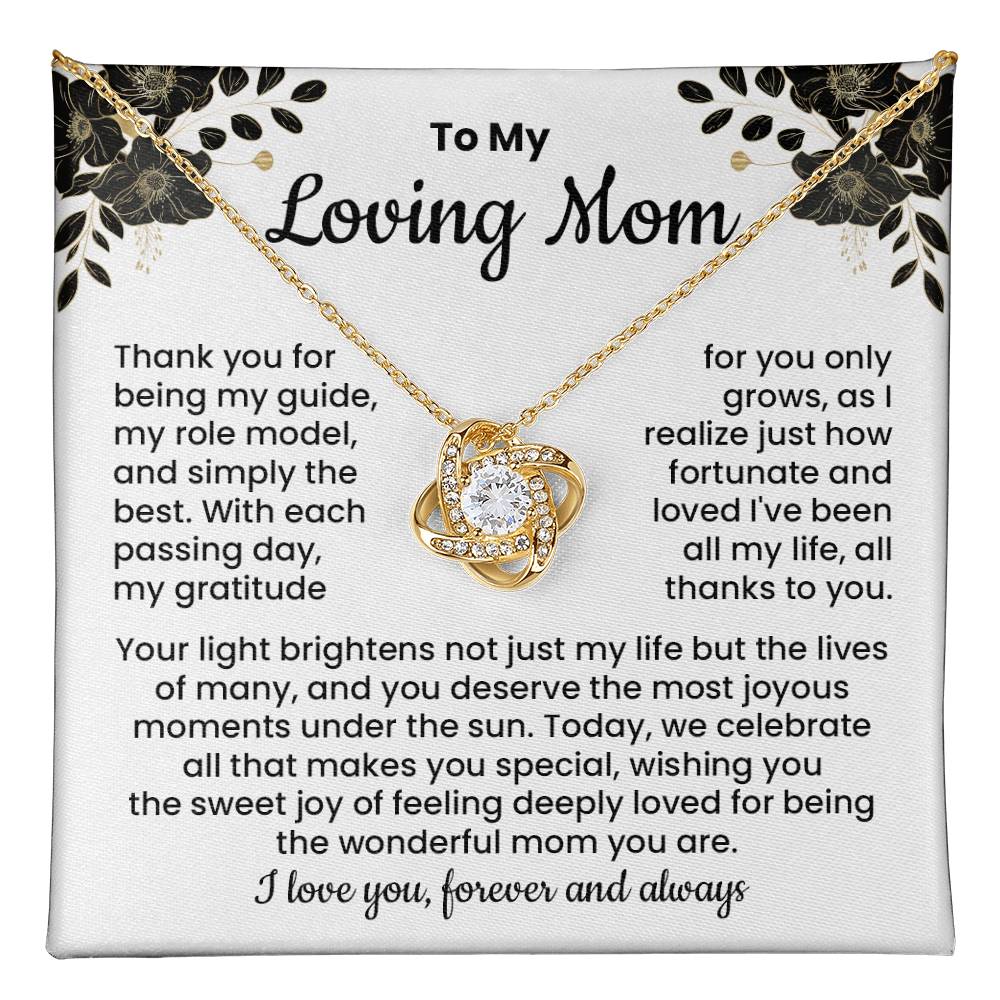 Loving Mom Necklace Gift from Daughter or Son