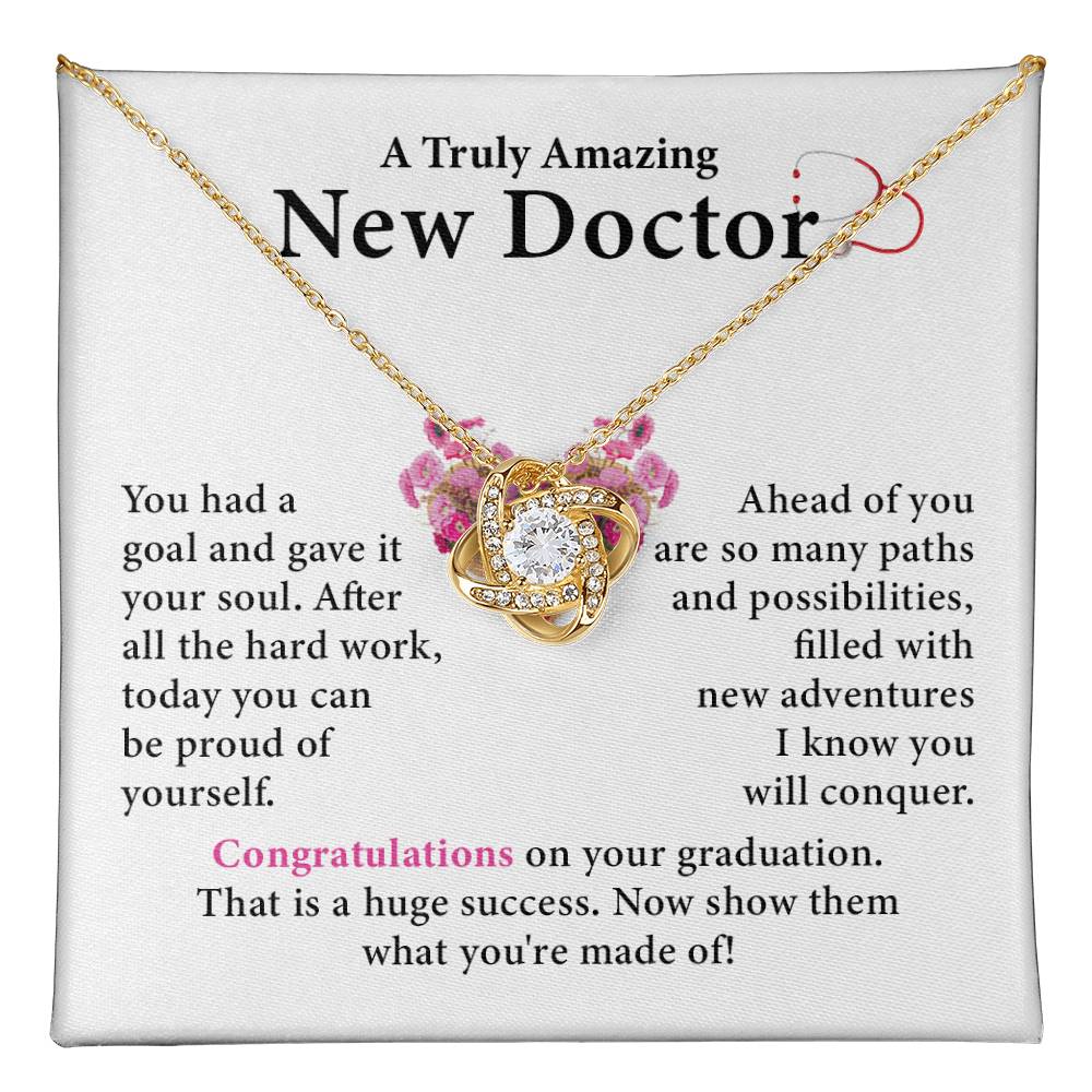 Graduation Necklace Gift for New Doctor Woman