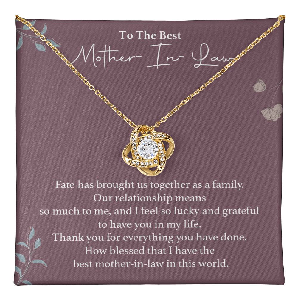 To The Best Mother-in-law Necklace Necklace For Thanking Mother-in-law Necklace For Mother-in-law On Wedding Day Necklace For Groom’s Mother Special Bond With Mother-in-law Necklace Sentimental Keepsake For Mother-in-law Best Mother-in-law Necklace Gift