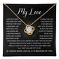 Romantic Necklace Gift for Her With Message & Luxury Box