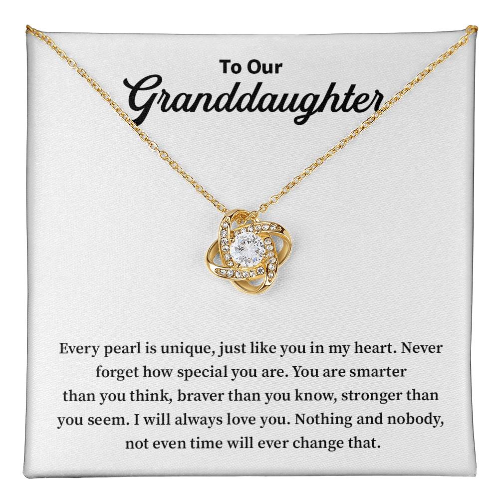 To Our Granddaughter Granddaughter Necklace Gift Sentimental Jewelry For Granddaughter Emotional Keepsake For Granddaughter Jewelry Gift For Granddaughter Unique Pearl Necklace Special Gift For Granddaughter Meaningful Gift For Granddaughter